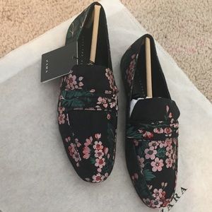 FLORAL ZARA FLAT SHOES
